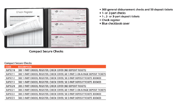 3-On-A-Page Compact Secure Checks
