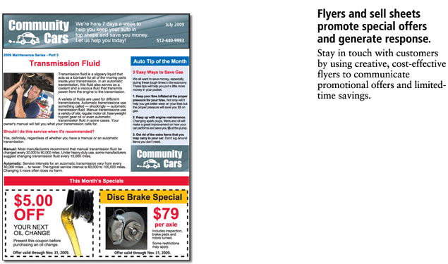 Sell Sheets & Flyers
