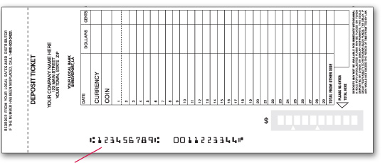 Deposit Ticket