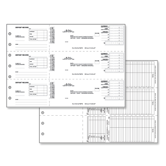 3 on a page deposit slips