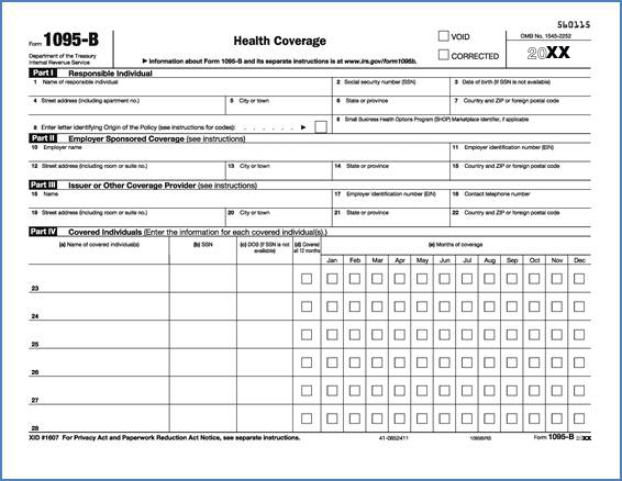 1095BIRS50 Tax Form