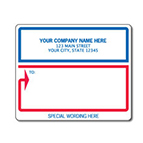 laser mailing sticker