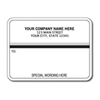 preprinted mailing label